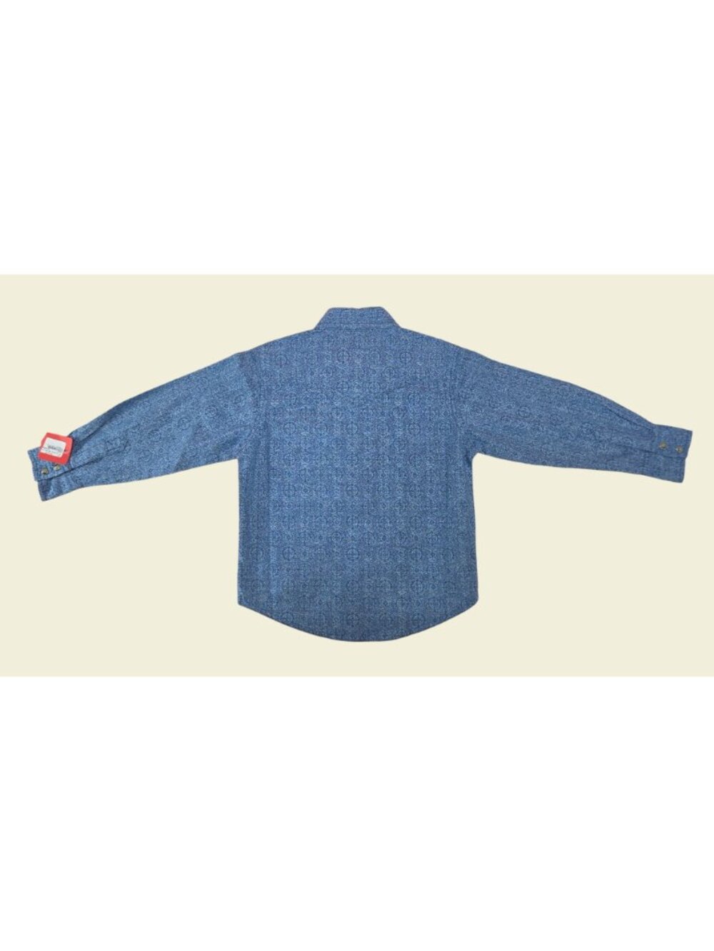 Wrangler Retro Premium Womens Western Snap Shirt Small Blue Paisley - Picture 2 of 7